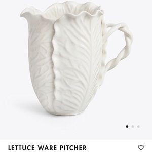Tory Burch Lettuce Ware Pitcher